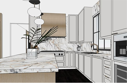 Countertop design work